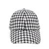 Korean Style Houndstooth Duckbill Cap - Trendy Spring/Summer Plaid Sun Hat for Women