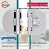 Jingulao No-Drill Stainless Steel Glass Door Lock