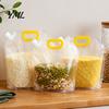 Reusable Food Storage Bags 5PCS Grain Bag with Handle, Large Capacity Cereal Container, Vertical Standing Pouch Organizer, Moisture Proof for