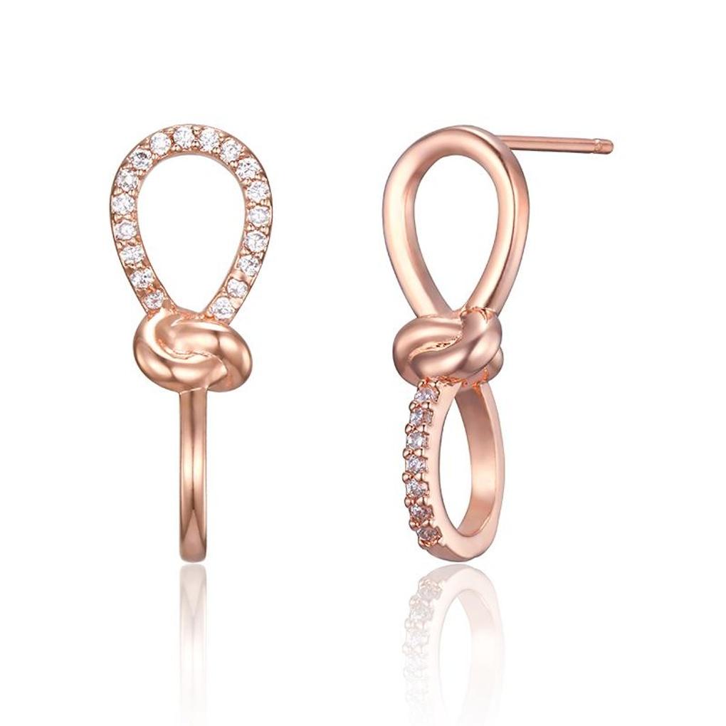 

[ELLE Jewelry] 14K GF Cubic Point Knot Earrings ELGPEE567 rose gold