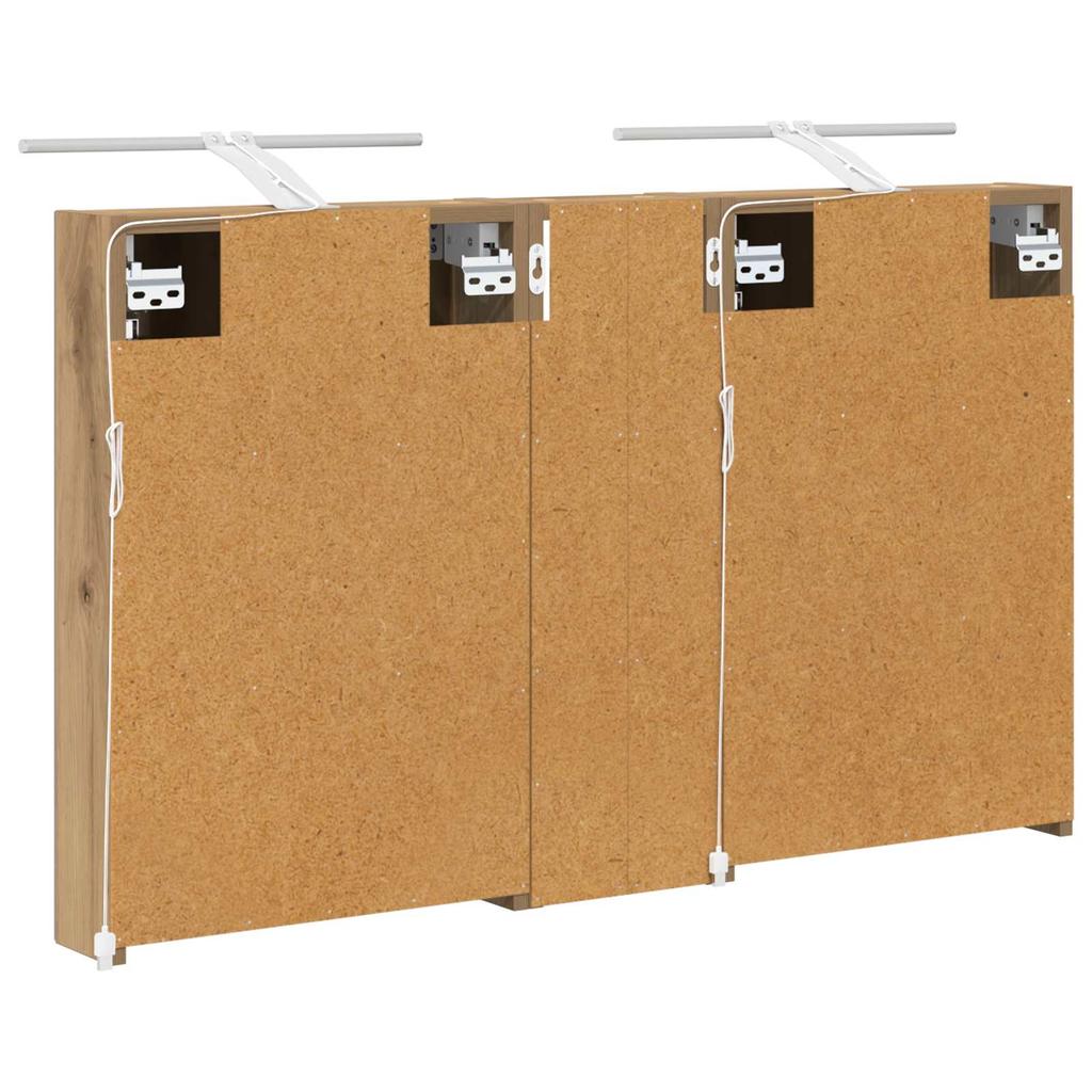 Bathroom Cabinet Set 3 Pcs 100 X 10.5 X 60.5 Cm Particleboard