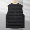 Yalu Men's V-Neck 90% Down Vest with Zipper Pockets