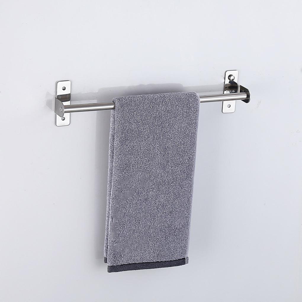 Wandmontierter beweglicher Hakenaufhänger Edelstahl Küchenschiene Handtuchhalter Utensil Hängeregal