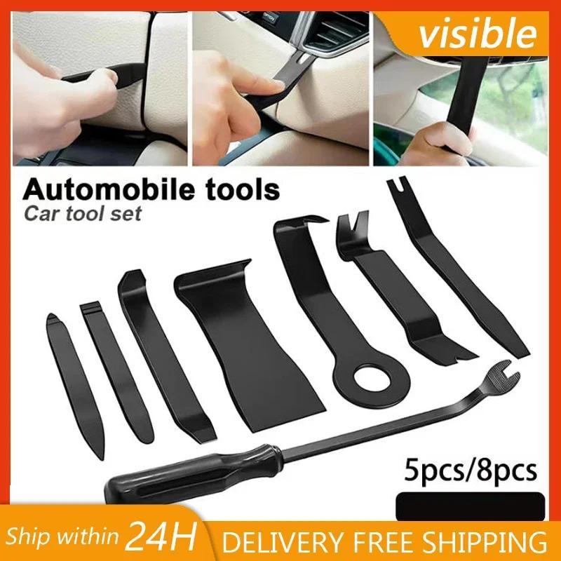 5 Stück/8 Stück Auto-Zierleisten-Entfernungswerkzeug-Set Anwendbar DVD-Reparaturwerkzeug Armaturenbrett-Entfernungswerkzeug Innenverkleidungs-Entferner-Set Universal