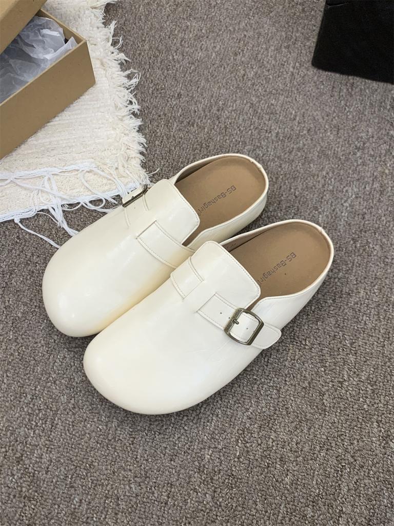 Fashion Walking Cozy Casual Closed Toe Half Slipper Loafers Female Fashion Slingback Slip On Mules For Women Platform New 2025 Comfort