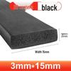 Striscia Sigillante in Schiuma di Gomma EPDM: Durevole, Resistente all'Usura per Scatole Elettriche e Porte di Armadi