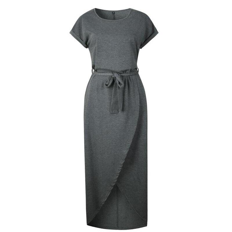 Sexy ženy šaty s krátkým rukávem s výstřihem do O Tunika Letní plážové letní šaty Ležérní dámské šaty
