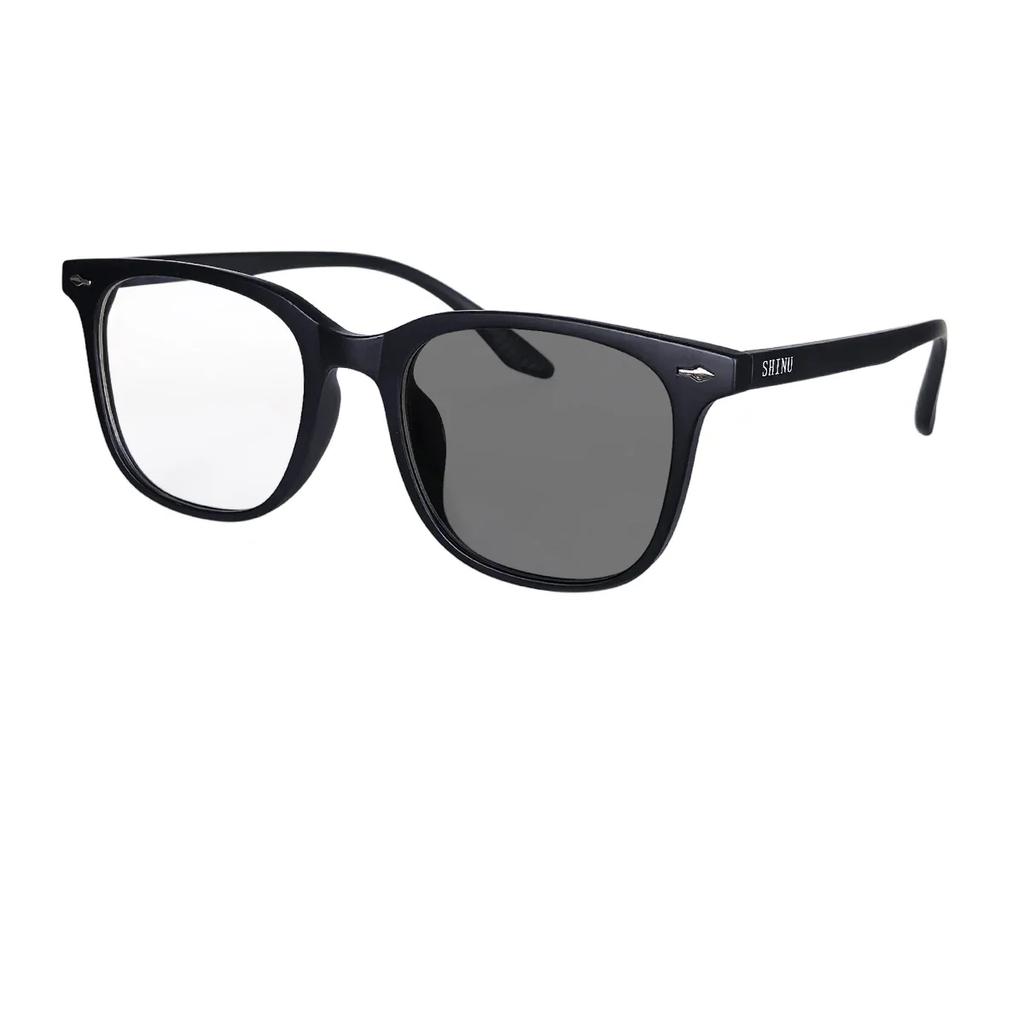 SHINU Shortsighted Eyeglasses Ladies Photochromic Myopia Glasses Transition Lenses for Myopia with UV Protection