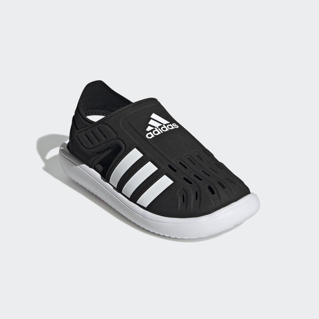 Adidas LWS08 Junior Letní vodní sandály pro chlapce a velikosti Velikost Dívky s uzavřenou špičkou, 17-22cm, Černá/Bílá, 22.0cm