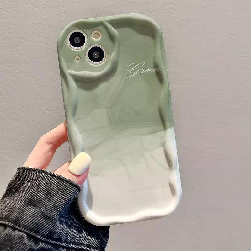 Anwendbar auf Apple 15promax Handyhülle IPhone 14/13 Einfacher Farbverlauf Schmutz 11/12 Silikon Weiche Hülle Xs