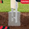 Kotarbau® H-Post Base For Embedding, Bracket, Galvanized Steel Anchor, 150 Mm, Set Of 2