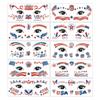 Independence Day Theme Makeup Face Sticker National Day Party Party Holiday Event Makeup Independence Day Makeup