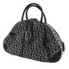 Dior Double saddle bag Handbag Trotter Navy blue canvas Women Used