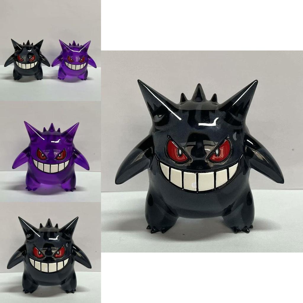 Adorable Transparent Colorful Gengar Gk Anime Pet Toy Figurine Model For Car Decor