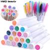 100PCS Eyelash Brushes Tubes With Lash Mascara Wands Resin Drill Replaceable Dust-proof Storage Container Tubes Makeup Tools