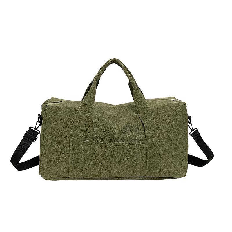 Thickened and sturdy canvas travel bag, moving bag, duffel bag, handbag, business trip travel bag, large capacity, long and short-distance bag.