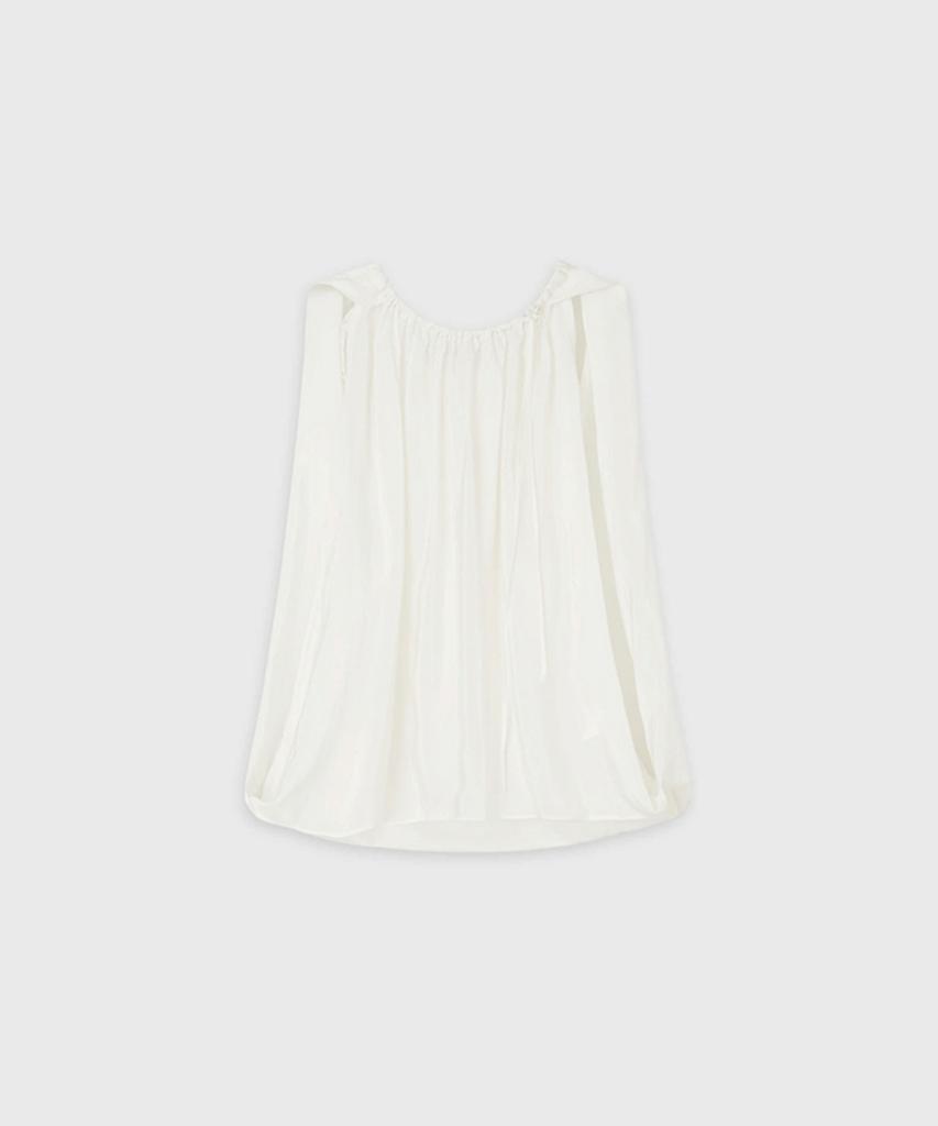 Deolum Cape Blouse_White