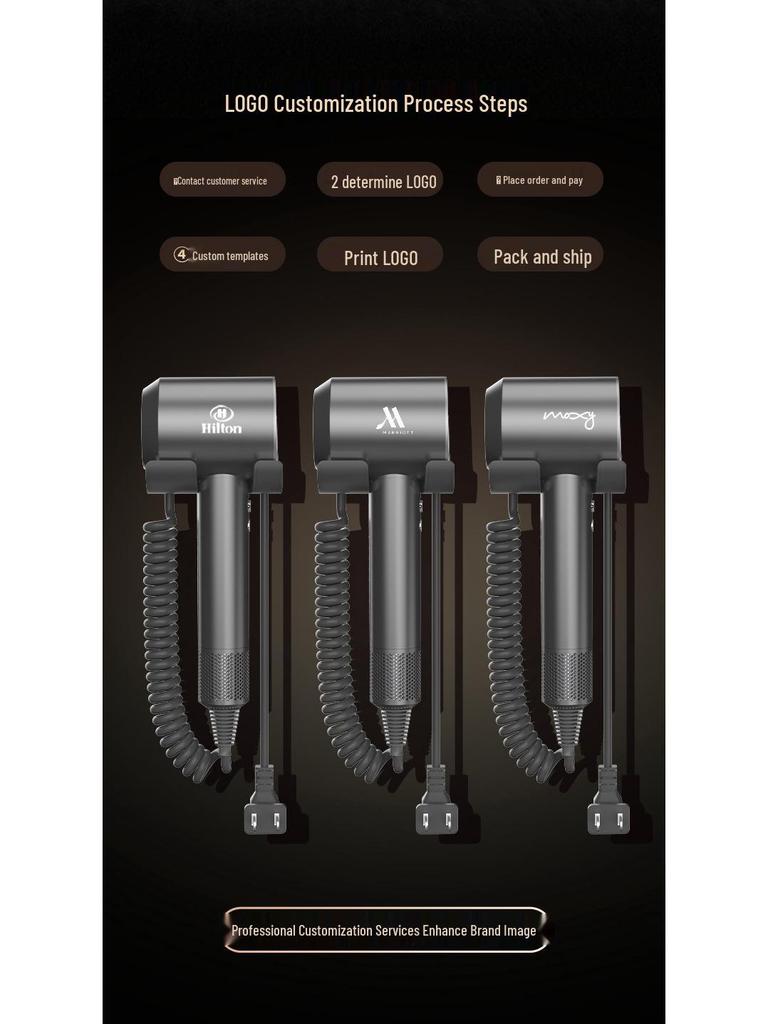 High-Speed Wall-Mounted Hair Dryer for Homes and Hotels
