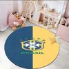 1PC round rug Brazilian Football Crest Printed Round Area Rug ,Rug For Home Office, Round Chair Rug, Decorative Carpet Fan gifts Christmas gift