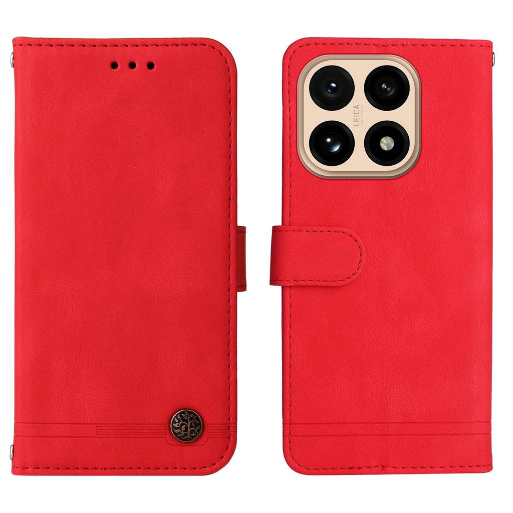 For Xiaomi 15T Leather Wallet Cases Skin Touch Phone Cover Stand with Strap