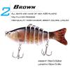 1Pcs Angeln Locken 3D Augen Crankbait Swimbait Künstliche Köder mit Haken Karpfen Bass Süßwasser Angeln