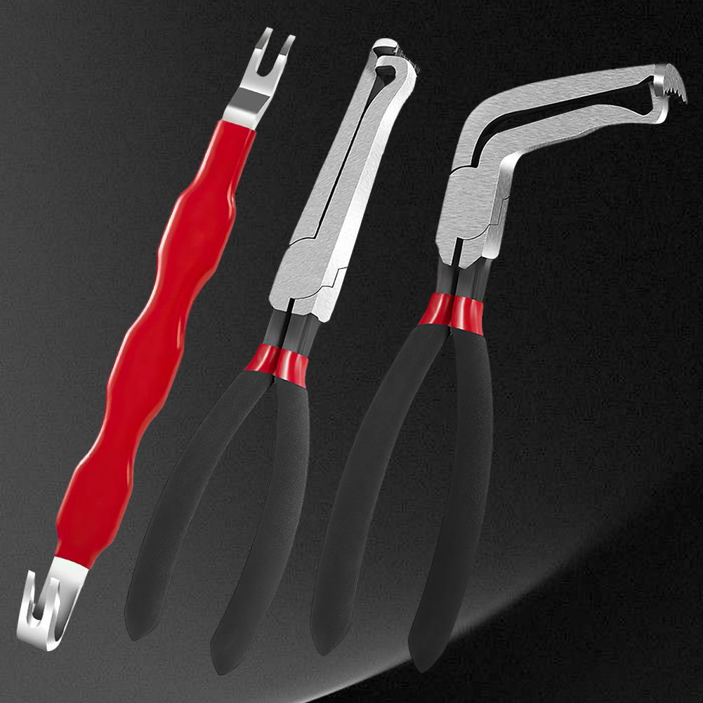 Electrical Disconnect Pliers Carbon Steel Oil Pipe Cutting Tool Spark Plug Removal Plier for Engine Compartment Instrument Panel