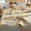 Hot Sale cotton jacquard three-layer yarn wool towel quilt pure cotton lunch break blanket sofa cover blanket shawl blanket