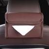 Armrest Tissue Box Holder Wear Resistant Pu Leather Backseat Tissue Case Holder Napkin  