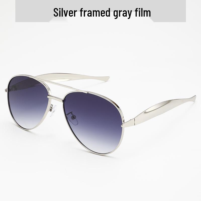 

2025 Ретро Металлические Солнцезащитные Очки в Форме Лягушки - Трендовый Женский Уличный Стиль Высокого Класса