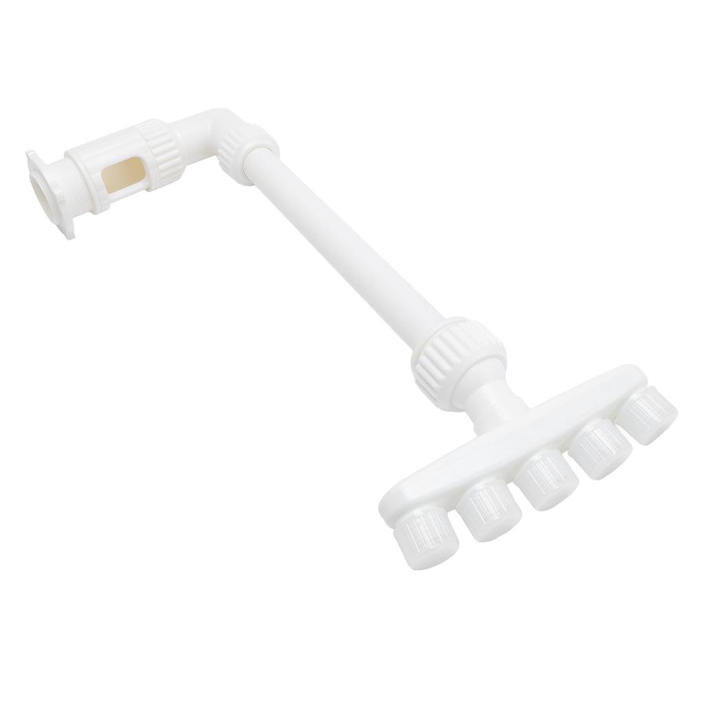 Poolfontäne 5 Düsen Höhenverstellbar Schwimmbad Wasserfall Sprinkler für Fischteich Garten