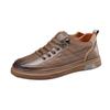 2026 spring and summer new men's hollow breathable versatile casual shoes non-slip sole fashionable casual men's leather shoes