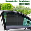 4PCS Car Side Window Sunshade, Static Cling Auto Shade Sticker To Block Sun Glare Heat UV Rays, Reuseable Washable Sun Shade Films, Universal Car