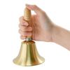 MrMrKura Jackpot Hand Bell, Call Bell, Hand-Wave Bell with Wooden Handle, Brass Table Bell, Raffle, Festival Supplies, Dinner Bell, Metal,