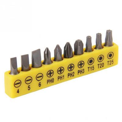 10-teiliges Schraubendreher-Bit, magnetisch, multifunktional, verschiedene Größen, Schraubendreher-Bit-Set für den Haushalt