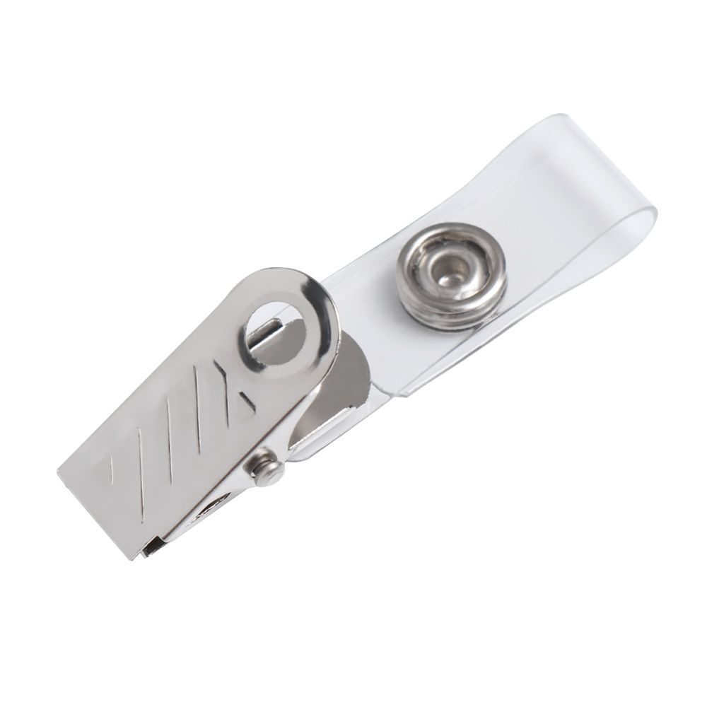 Key Name Tag Metal Pull Binder Stationary Kawaii Clips Card Holders Lanyard Clip ID Card Badge