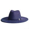 Classic Camel Suede Hat Wide Brim  New Fedora Hat Men Women Autumn Winter Felt Hats Classic Church Fedoras Chapeau Sombrer