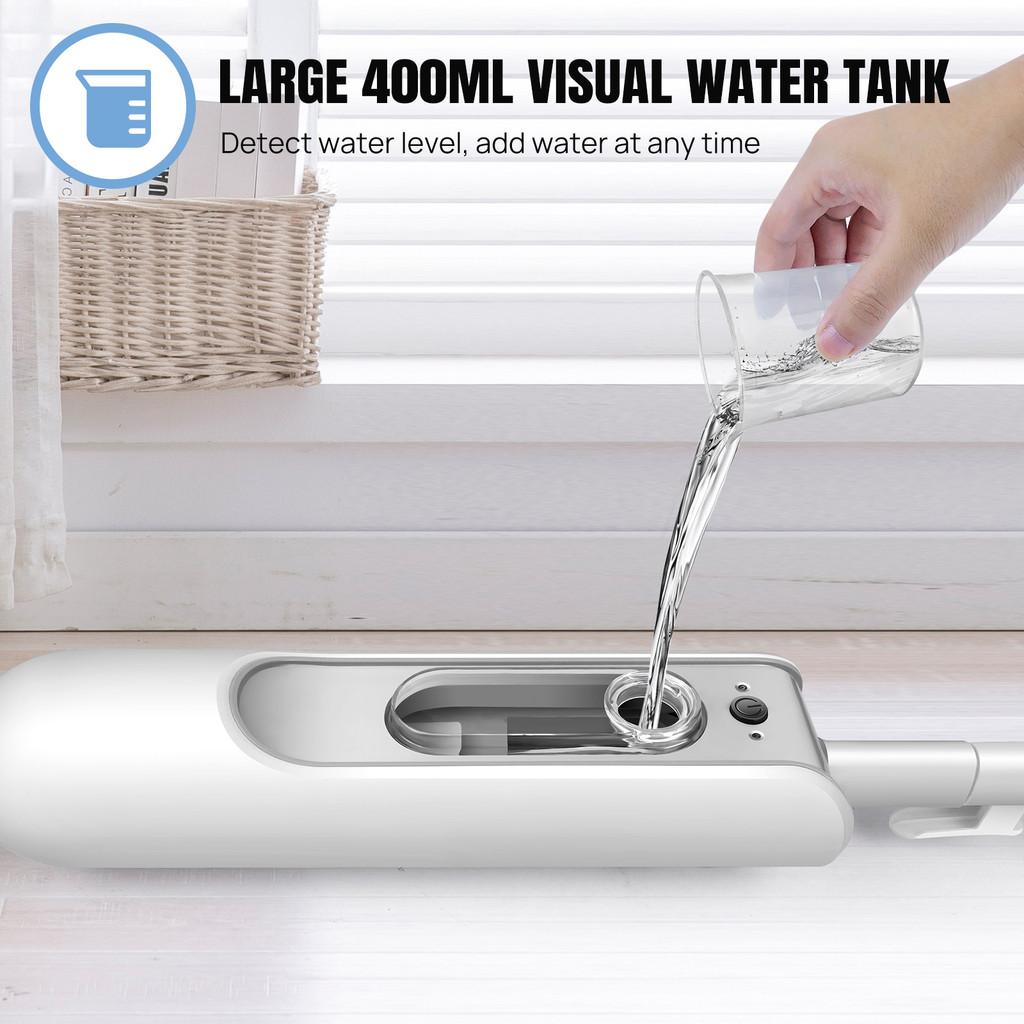 1500W Powerful Steam Cleaner 400ML Water Tank Carpet Electric Steam Mop Laminate Hardwood Detachable Floor Cleaning Device