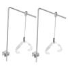 2Pcs Aluminum Fish Tank Light Bracket Adjustable Aquarium Lamp Rack For Freshwater Tank Light Stand Aquarium Light Holder Mount