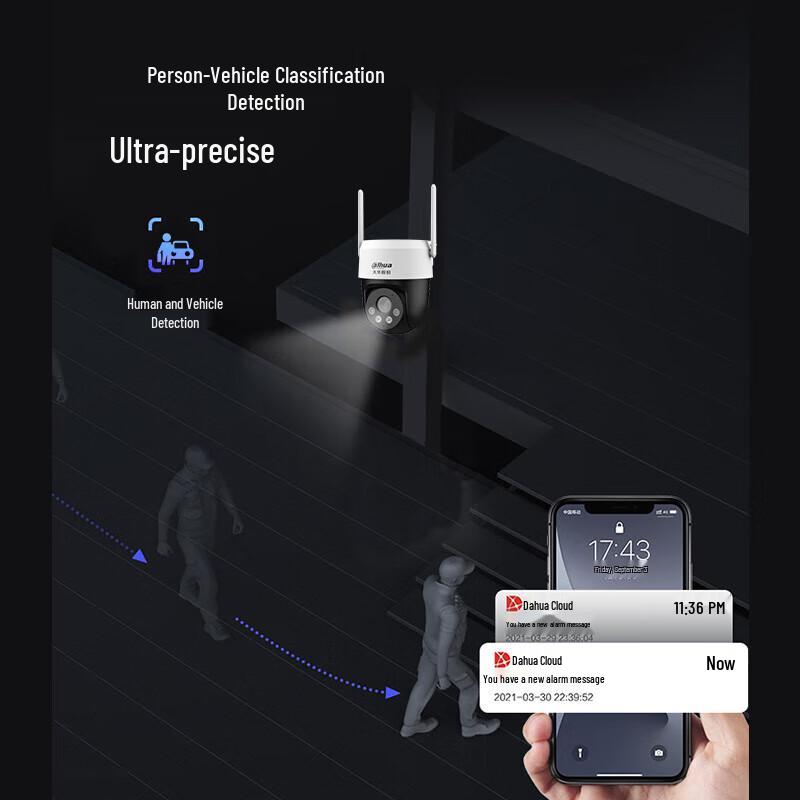 Dahua 4G PTZ Dual-Light Security Camera CN Plug (adapter Included)