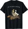 Off To Cause A Kerfuffle Frog Raccoon Goose Riding Dachshund Gift Unisex T-Shirt
