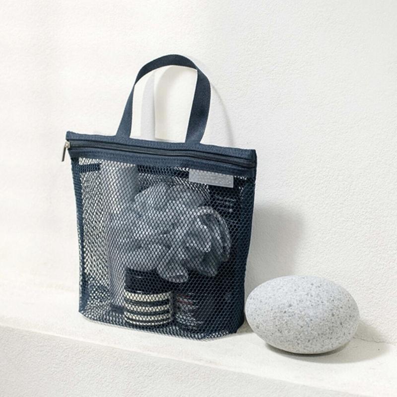 Stilvolle wasserdichte Mesh-Duschtasche Schnell trocknendes Design Zubehör für Fitnessstudio, Wohnheime und Camping Tragbar und robust