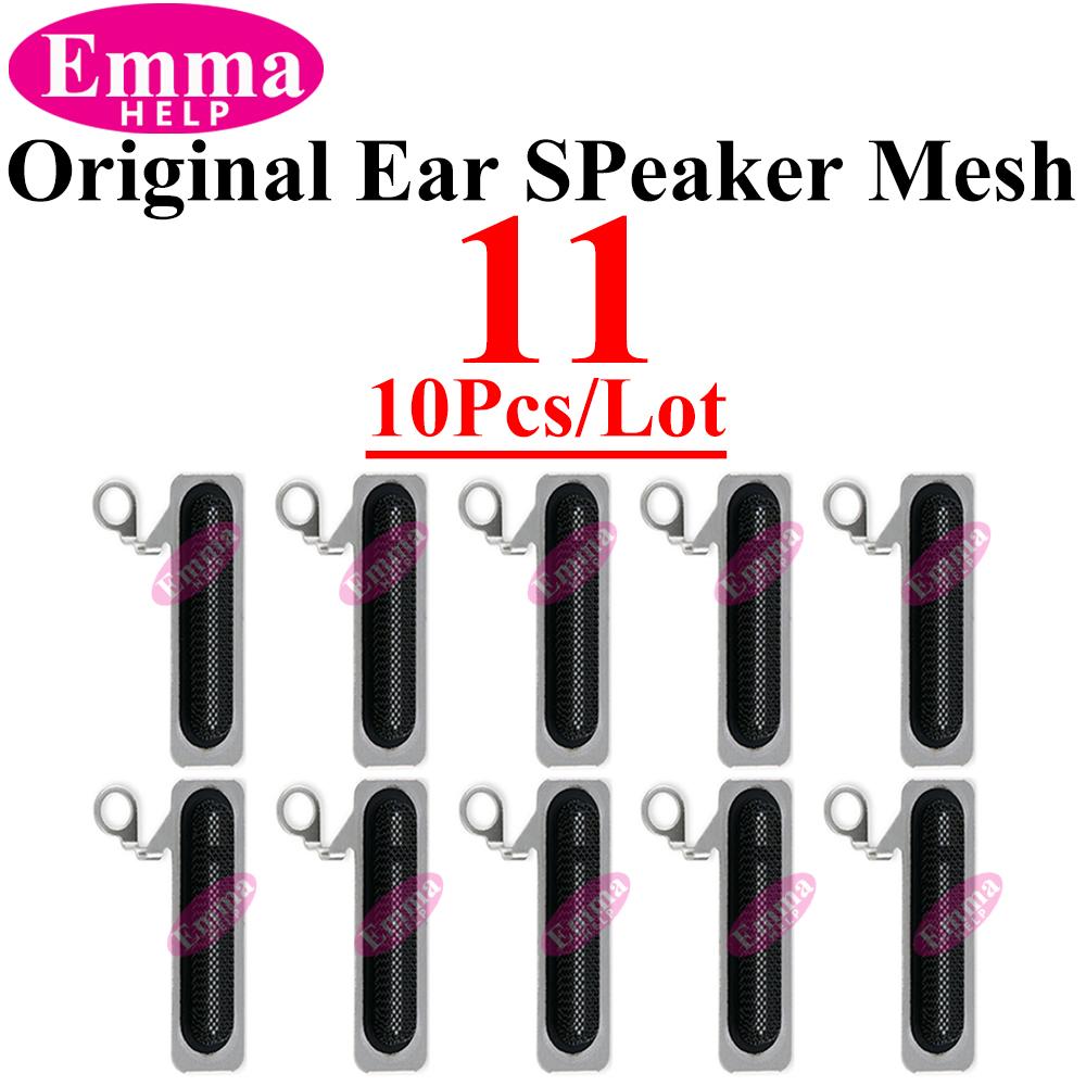 10Pcs A+ Earpiece Mesh for iPhone 14 13 12 11 Pro XR X XS Max Anti Dust Adhesive Sticker Receiver Net Double Speaker Tape