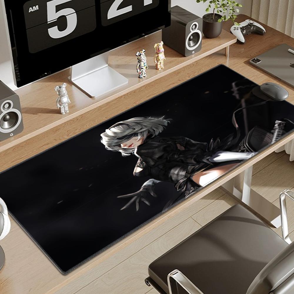 Game Nierautomata 2b Mouse Pad Large Rubber Tablepad Pc Game Mousepad Laptop Deskmat Xxl Nonslip Computer Keyboard Mouse Mat