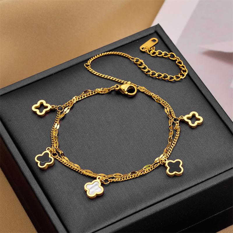 

Корейский браслет женской моды из титановой стали Дун Дэмун - Нержавеющий, Высококлассный, Дизайн через границу.