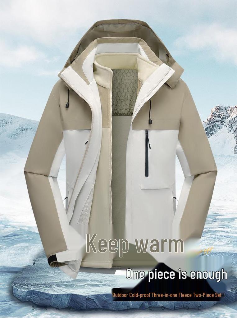 Graphen Windjacke: Unisex 3-in-1 Outdoorjacke 2026 - Abnehmbar & Stilvoll für Wanderpaare