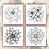 Spiral Colouring Book 30 Sheets 8.3x 8.3 Inches 100gsm Thick Paper, For Relief, Anxiety, Perfect for Many Holiday Gifts