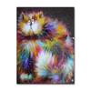 Abstract Longhair Cat Oil Painting On Canvas Cute Kitty Posters and Prints Animal Wall Art Pictures for Living Room Home Decor