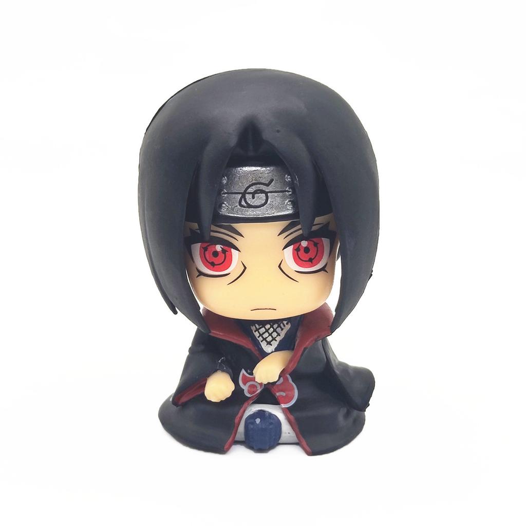 HOT Funny Naruto Anime Figure Uzumaki Naruto Kakashi Uchiha Sasuke Itachi Cute Toys Q Figurals Action Figurine Model Toy