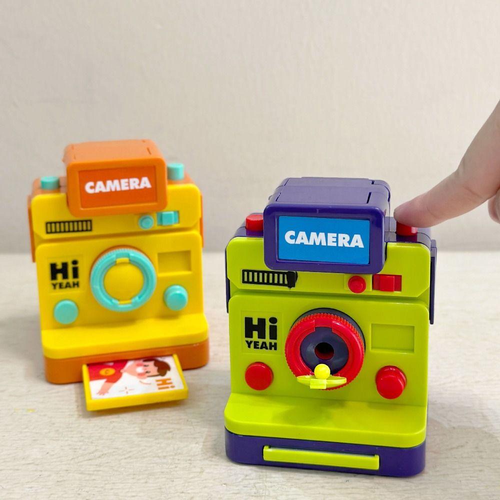 

Puzzle Toy Analog Digital Camera Toys Plastic Instant Camera Model Toy Birthday Party Decor рожевий