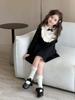 Korean Style Woolen Dress for Little Girls - Knit Skirt, Fashionable Autumn/Winter Clothing